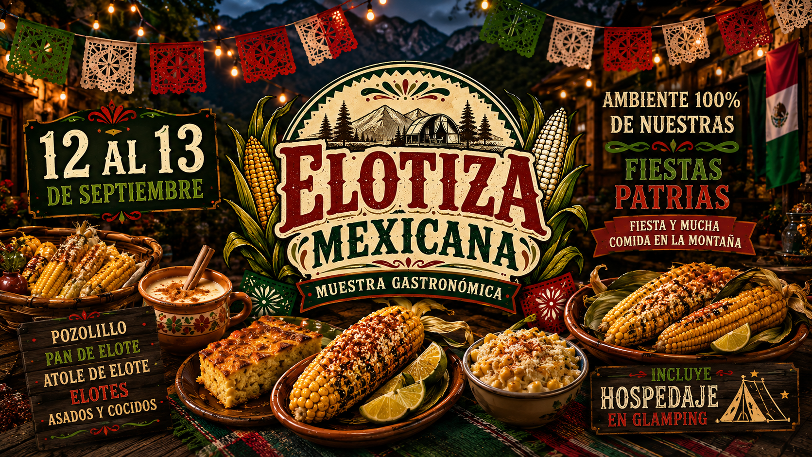 Muestra Gastronómica Elotiza  Mexicana En Sierra de Quila/ 12 y 13 de Septiembre